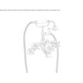Wall-mounted bathtub faucet with a shower hand Nerviano