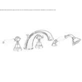Bathtub faucet with a shower hand Marmion