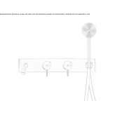 Set of 2 wall-mounted faucets for a bathtub with a spout Anaya
