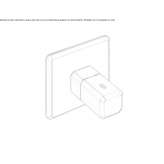 Shower tap with plate Lodrino