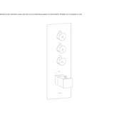 Thermostatic shower tap with plate Lodrino