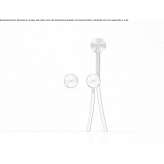 Contemporary Style 2 Hole Stainless Steel Wall Mounted Shower Faucet Mondejar