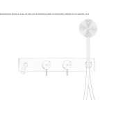 Set of 2 wall-mounted faucets for a bathtub with a spout Anaya