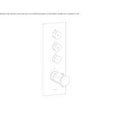 Thermostatic shower tap with plate Lodrino