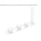 4-hole bathtub faucet for countertop installation with a shower hand Kastella