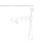 Thermostatic bathtub faucet for wall mounting Garguera