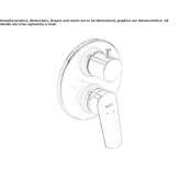Single-lever bathtub faucet Liqenas