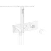 Wall-mounted bathtub faucet with a switch Biccari