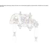 Brass wall-mounted bathtub faucet Lassy