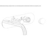 Wall-mounted bathtub faucet with a switch Berkum