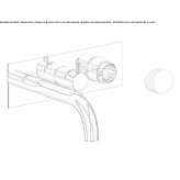 Wall-mounted bathtub faucet with a switch Berkum