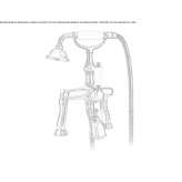 Outdoor 2 Hole Deck Mounted Steel Bathtub Faucet Gulzow