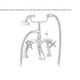 Deck mounted outdoor steel bathtub faucet Socond