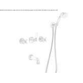 Wall-mounted bathtub faucet with a switch Livo