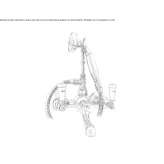 Two-hole, wall-mounted bathtub tap in chrome-plated brass Singen