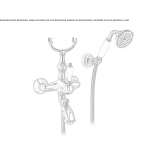 Deck mounted outdoor steel bathtub faucet with hand shower Gulzow
