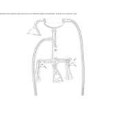 Outdoor steel bathtub set with a shower head Borsa