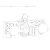 Bathtub set mounted to the wall Metes