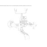 Wall-mounted bathtub faucet with individual rosettes Boztepe
