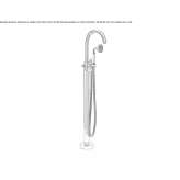 A set of 1-hole free-standing steel bathtub with a shower head Lliria