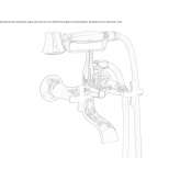 Bateria wannowa ścienna z główką prysznicową Boztepe