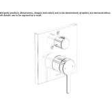 Concealed single-lever bathtub faucet Thiene