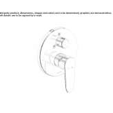Concealed single-lever bathtub faucet Jalisco