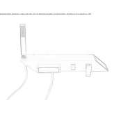 Wall-mounted bathtub faucet with a shower hand Santion