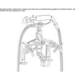 Classic 2-hole bathtub faucet Okemos