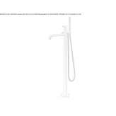 Floor-standing stainless steel bathtub faucet with a hand shower Kolin