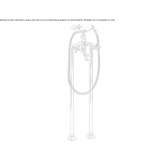 2-hole shower faucet with a hand shower Elsdorf