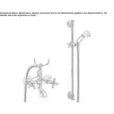 Wall-mounted bathtub faucet Okemos