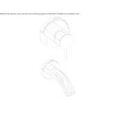 2-hole wall-mounted bathtub faucet Coromoro