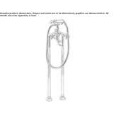 Two-hole freestanding bathtub faucet Okemos
