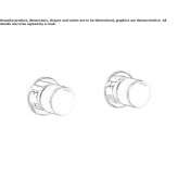 Two-hole bathtub set for wall mounting Gotor