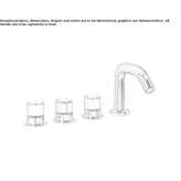 Set for a 4-hole bathtub Gotor