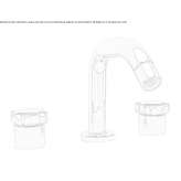 Set for a 3-hole bathtub Metes