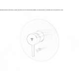 Stainless steel bath/shower faucet Luxora