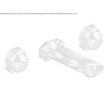3-hole wall-mounted bathtub faucet Ralingen