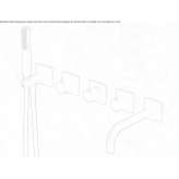 Wall-mounted bathtub set with hand shower Tomra