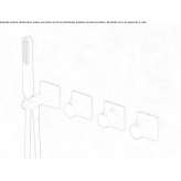 Wall-mounted bathtub set with hand shower Tomra