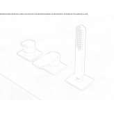 3-hole deck mounted bathtub faucet with hand shower Tomra