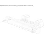 2-hole wall-mounted bathtub faucet made of stainless steel Opatow
