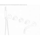 Thermostatic stainless steel bathtub faucet Lipova