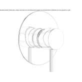 Concealed single-lever bathtub faucet Masca