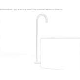 Single-lever brass bathtub faucet Melres