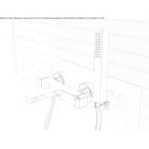 Bathtub faucet with a shower hand Mouret