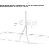 Wall-mounted bathtub set with hand shower Stropkov
