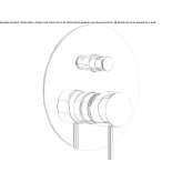 Concealed single-lever shower faucet with diverter Masca