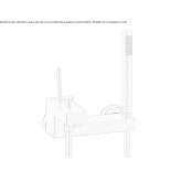 Wall-mounted bathtub faucet with a shower hand Vela